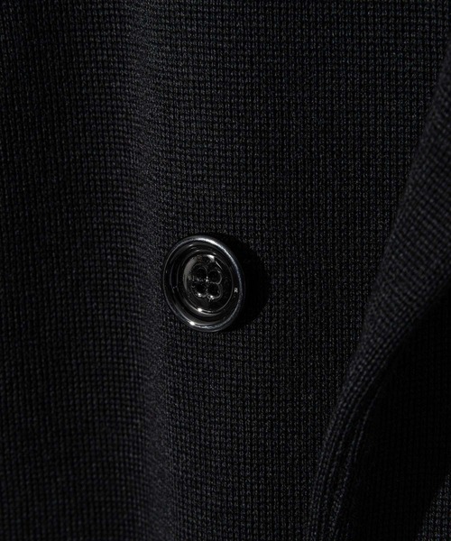 LARDINI（ラルディーニ）の「LARDINI KNIT JACKET ラルディーニ ニット テーラードジャケット（テーラードジャケット・メンズ・ブラック/グレー/ネイビー・SMALL/MEDIUM）」の9枚目の写真