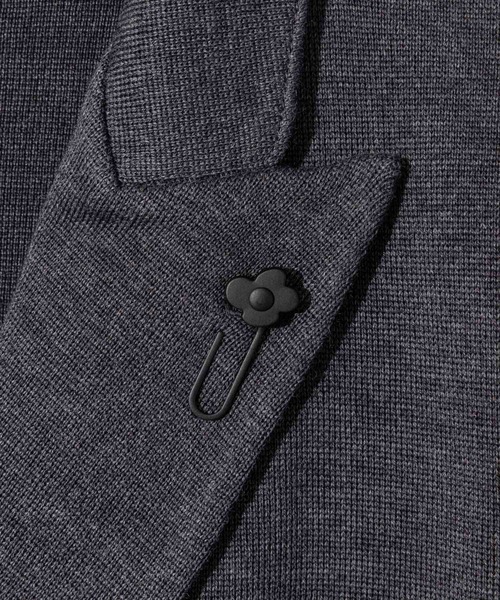 LARDINI（ラルディーニ）の「LARDINI KNIT JACKET ラルディーニ ニット テーラードジャケット（テーラードジャケット・メンズ・ブラック/グレー/ネイビー・SMALL/MEDIUM）」の16枚目の写真