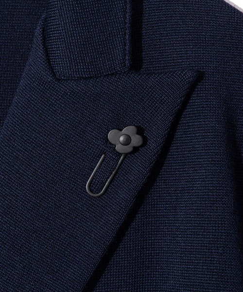 LARDINI（ラルディーニ）の「LARDINI KNIT JACKET ラルディーニ ニット テーラードジャケット（テーラードジャケット・メンズ・ブラック/グレー/ネイビー・SMALL/MEDIUM）」の15枚目の写真