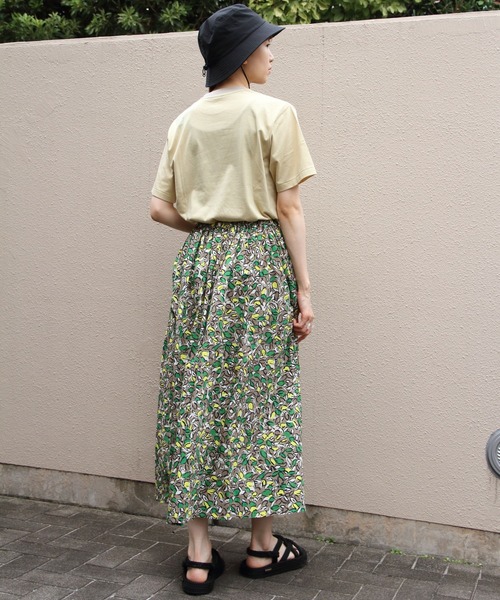 DANTON（ダントン）の「DANTON/ダントン　インナーTEEシャツ　ボーダー　T/C INNER TEE BORDER　DT-C0195 CVT（Tシャツ/カットソー・レディース・ネイビー/レッド/ベージュ/グリーン/イエロー・M）」の16枚目の写真