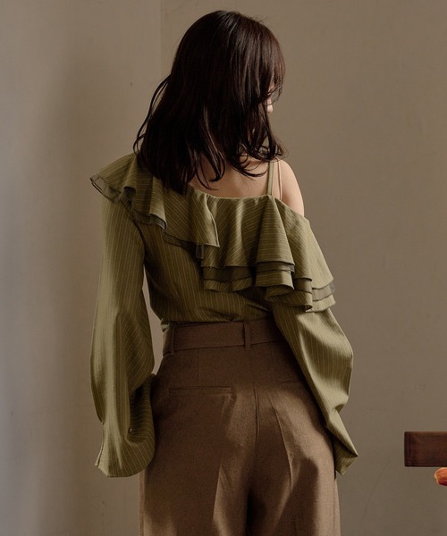 frill one shoulder tops / フリルワンショルダートップス frill one shoulder tops / フリルワンショルダートップス – favclo.
