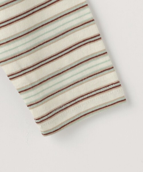 green label relaxing（グリーンレーベルリラクシング）の「マルチボーダー プルオーバー ロングスリーブ / キッズ  100cm-130cm（Tシャツ/カットソー・キッズ・ライトブルー/ライラック/オフホワイト・120cm/110cm/130cm/100cm）」の7枚目の写真