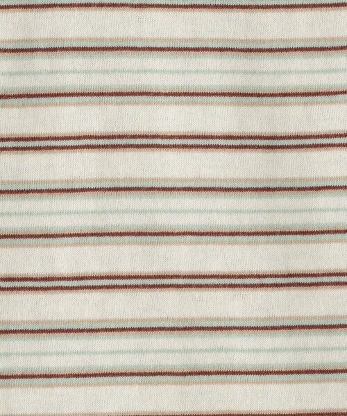 green label relaxing（グリーンレーベルリラクシング）の「マルチボーダー プルオーバー ロングスリーブ / キッズ  100cm-130cm（Tシャツ/カットソー・キッズ・ライトブルー/ライラック/オフホワイト・120cm/110cm/130cm/100cm）」の9枚目の写真