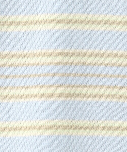 green label relaxing（グリーンレーベルリラクシング）の「マルチボーダー プルオーバー ロングスリーブ / キッズ  100cm-130cm（Tシャツ/カットソー・キッズ・ライトブルー/ライラック/オフホワイト・120cm/110cm/130cm/100cm）」の12枚目の写真