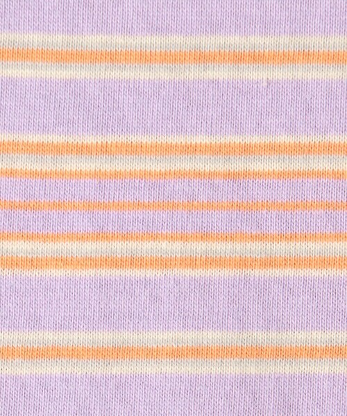 green label relaxing（グリーンレーベルリラクシング）の「マルチボーダー プルオーバー ロングスリーブ / キッズ  100cm-130cm（Tシャツ/カットソー・キッズ・ライトブルー/ライラック/オフホワイト・120cm/110cm/130cm/100cm）」の15枚目の写真