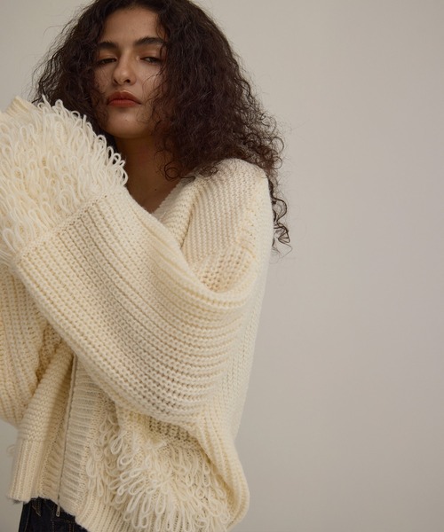 Bulky Loop Zip Cardigan（カーディガン/ボレロ）｜MIELI INVARIANT（ミエリインヴァリアント）