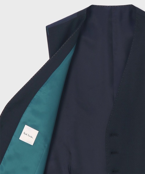 Paul Smith(ポールスミス)の「ジオメトリックパターン 6ボタンベスト / 153006 790N(スーツベスト・メンズ・ネイビー/ダークグレー・MEDIUM/LARGE/X-LARGE)」の3枚目の写真
