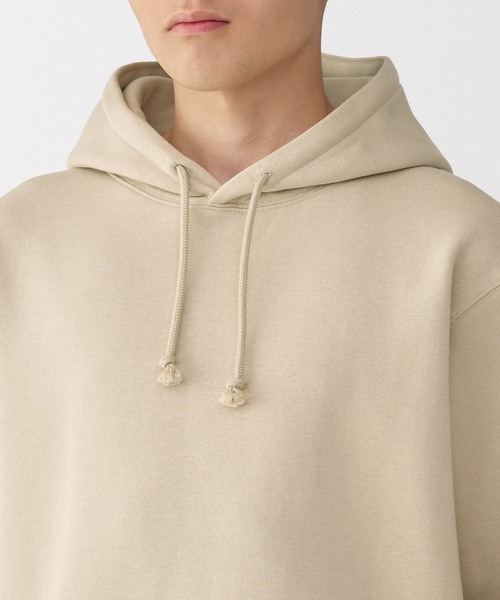 無印良品（ムジルシリョウヒン）の「紳士　スウェットプルパーカ（スウェット・メンズ・グレー/ブラック/ブルー系・S/M/L/XL）」の7枚目の写真