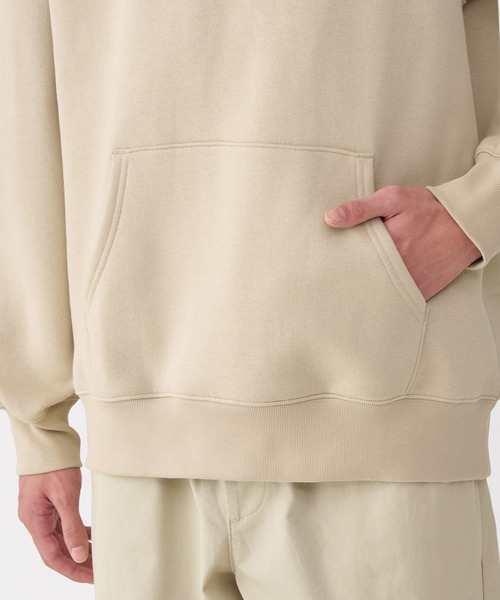 無印良品（ムジルシリョウヒン）の「紳士　スウェットプルパーカ（スウェット・メンズ・グレー/ブラック/ブルー系・S/M/L/XL）」の8枚目の写真