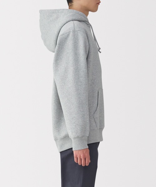 無印良品（ムジルシリョウヒン）の「紳士　スウェットプルパーカ（スウェット・メンズ・グレー/ブラック/ブルー系・S/M/L/XL）」の19枚目の写真