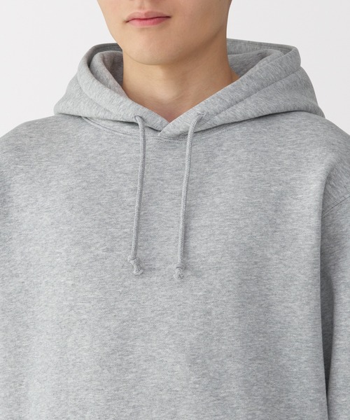 無印良品（ムジルシリョウヒン）の「紳士　スウェットプルパーカ（スウェット・メンズ・グレー/ブラック/ブルー系・S/M/L/XL）」の21枚目の写真