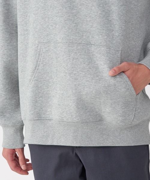 無印良品（ムジルシリョウヒン）の「紳士　スウェットプルパーカ（スウェット・メンズ・グレー/ブラック/ブルー系・S/M/L/XL）」の22枚目の写真