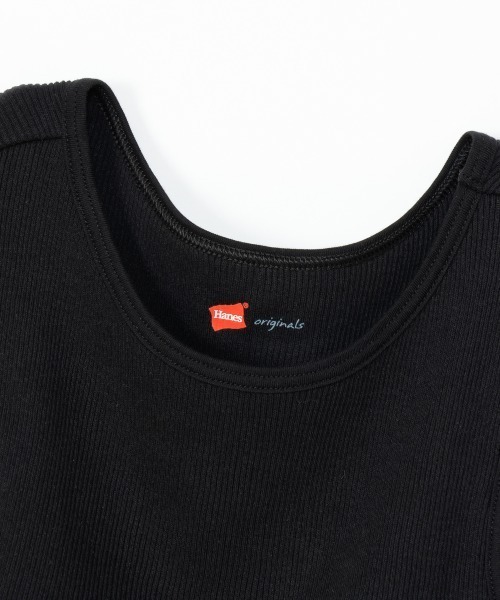 HANES(ヘインズ)の「【HANES/ヘインズ】BRA AMERICAN SLEEVE(タンクトップ・レディース・ヘザーグレー/ホワイト/ブラック・F)」の7枚目の写真