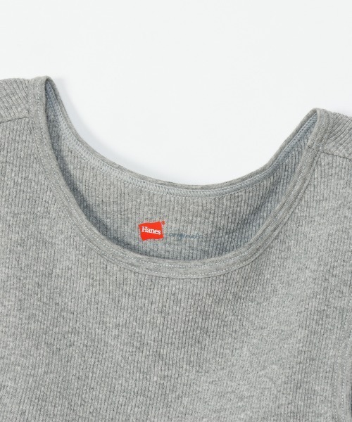HANES(ヘインズ)の「【HANES/ヘインズ】BRA AMERICAN SLEEVE(タンクトップ・レディース・ヘザーグレー/ホワイト/ブラック・F)」の12枚目の写真