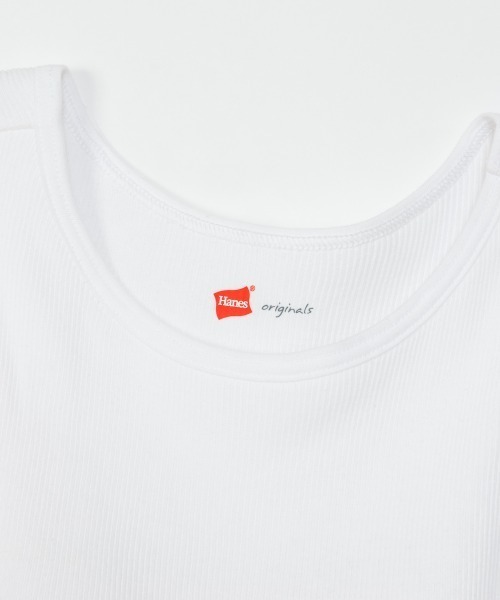HANES(ヘインズ)の「【HANES/ヘインズ】BRA AMERICAN SLEEVE(タンクトップ・レディース・ヘザーグレー/ホワイト/ブラック・F)」の13枚目の写真