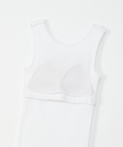 HANES(ヘインズ)の「【HANES/ヘインズ】BRA AMERICAN SLEEVE(タンクトップ・レディース・ヘザーグレー/ホワイト/ブラック・F)」の14枚目の写真