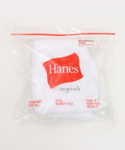 HANES(ヘインズ)の「【HANES/ヘインズ】BRA AMERICAN SLEEVE(タンクトップ・レディース・ヘザーグレー/ホワイト/ブラック・F)」の15枚目の写真