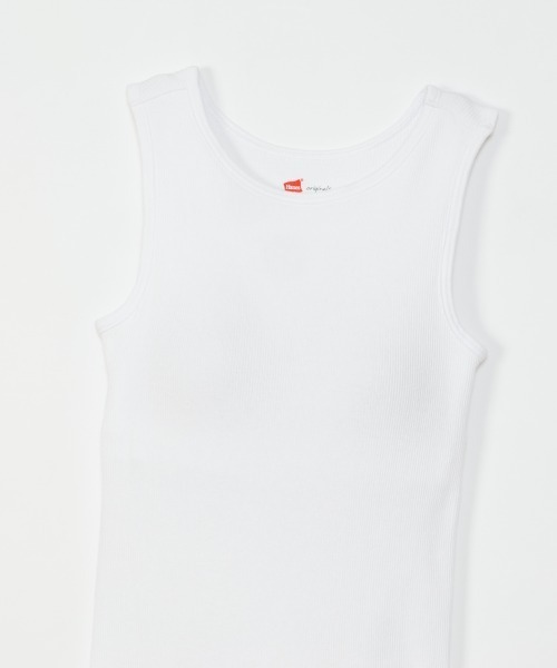 HANES(ヘインズ)の「【HANES/ヘインズ】BRA AMERICAN SLEEVE(タンクトップ・レディース・ヘザーグレー/ホワイト/ブラック・F)」の17枚目の写真