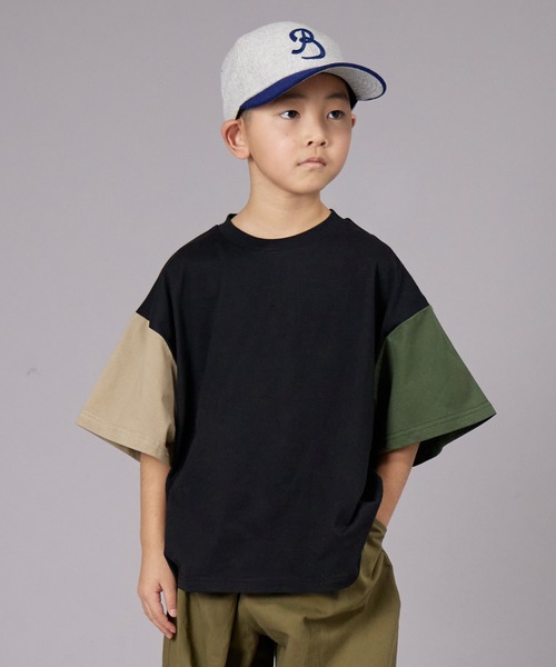 PAIRMANON STREET（ペアマノンストリート）の「【PAIRMANON STREET】無地 シンプル クレイジー 半袖 Tシャツ（Tシャツ/カットソー・キッズ・ベージュ系その他/ピンク/カーキ/ベージュ/イエロー/ホワイト系その他/ホワイト/ブラック/パープル/ブラック系その他・130/140/150/100/120/160/90/110）」の4枚目の写真