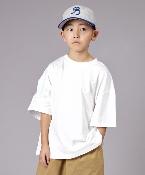 PAIRMANON STREET（ペアマノンストリート）の「【PAIRMANON STREET】無地 シンプル クレイジー 半袖 Tシャツ（Tシャツ/カットソー・キッズ・ベージュ系その他/ピンク/カーキ/ベージュ/イエロー/ホワイト系その他/ホワイト/ブラック/パープル/ブラック系その他・130/140/150/100/120/160/90/110）」の2枚目の写真