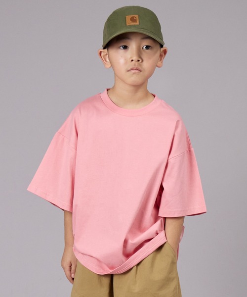 PAIRMANON STREET（ペアマノンストリート）の「【PAIRMANON STREET】無地 シンプル クレイジー 半袖 Tシャツ（Tシャツ/カットソー・キッズ・ベージュ系その他/ピンク/カーキ/ベージュ/イエロー/ホワイト系その他/ホワイト/ブラック/パープル/ブラック系その他・130/140/150/100/120/160/90/110）」の10枚目の写真