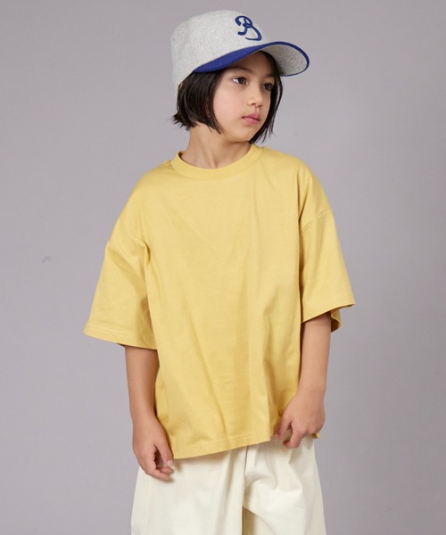 PAIRMANON STREET（ペアマノンストリート）の「【PAIRMANON STREET】無地 シンプル クレイジー 半袖 Tシャツ（Tシャツ/カットソー・キッズ・ベージュ系その他/ピンク/カーキ/ベージュ/イエロー/ホワイト系その他/ホワイト/ブラック/パープル/ブラック系その他・130/140/150/100/120/160/90/110）」の9枚目の写真