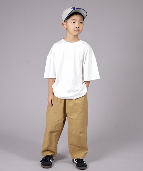 PAIRMANON STREET（ペアマノンストリート）の「【PAIRMANON STREET】無地 シンプル クレイジー 半袖 Tシャツ（Tシャツ/カットソー・キッズ・ベージュ系その他/ピンク/カーキ/ベージュ/イエロー/ホワイト系その他/ホワイト/ブラック/パープル/ブラック系その他・130/140/150/100/120/160/90/110）」の16枚目の写真