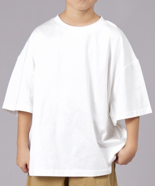 PAIRMANON STREET（ペアマノンストリート）の「【PAIRMANON STREET】無地 シンプル クレイジー 半袖 Tシャツ（Tシャツ/カットソー・キッズ・ベージュ系その他/ピンク/カーキ/ベージュ/イエロー/ホワイト系その他/ホワイト/ブラック/パープル/ブラック系その他・130/140/150/100/120/160/90/110）」の19枚目の写真