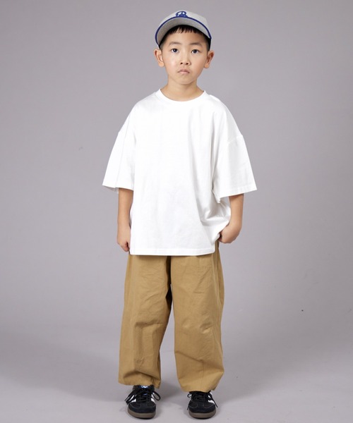 PAIRMANON STREET（ペアマノンストリート）の「【PAIRMANON STREET】無地 シンプル クレイジー 半袖 Tシャツ（Tシャツ/カットソー・キッズ・ベージュ系その他/ピンク/カーキ/ベージュ/イエロー/ホワイト系その他/ホワイト/ブラック/パープル/ブラック系その他・130/140/150/100/120/160/90/110）」の21枚目の写真