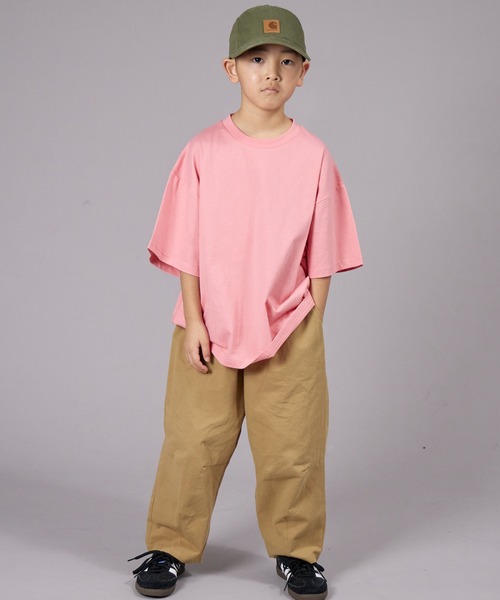 PAIRMANON STREET（ペアマノンストリート）の「【PAIRMANON STREET】無地 シンプル クレイジー 半袖 Tシャツ（Tシャツ/カットソー・キッズ・ベージュ系その他/ピンク/カーキ/ベージュ/イエロー/ホワイト系その他/ホワイト/ブラック/パープル/ブラック系その他・130/140/150/100/120/160/90/110）」の13枚目の写真