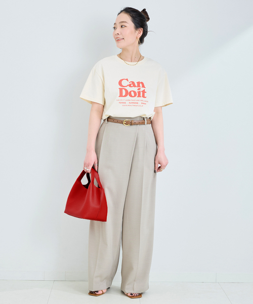 B.C STOCK（ベーセーストック）の「スクエアハンドBAG（ショルダーバッグ・レディース・アイボリー/ネイビー/レッド/ベージュ・FREE）」の5枚目の写真