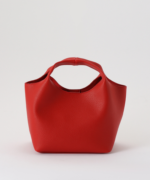 PELLICO 赤　バッグ 美品】PELLICO ハンドバッグ ショルダーバッグ スエード 2way
