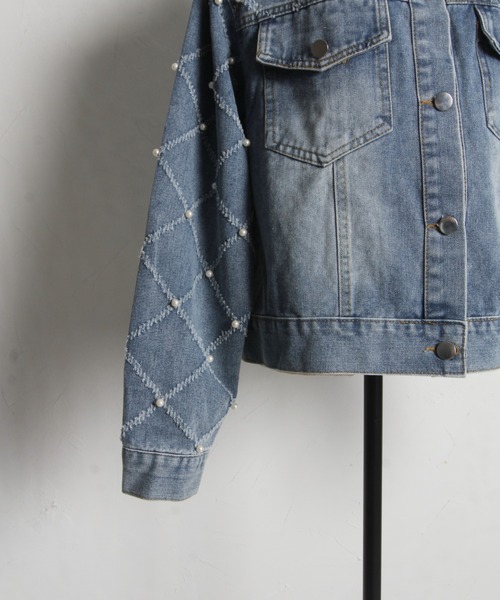 tocco closet（トッコ　クローゼット）の「【ZOZO限定】パールデニムジャケット（デニムジャケット・レディース・ブルー・M）」の20枚目の写真