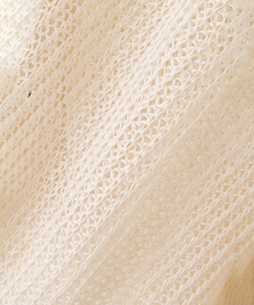 ROSE BUD（ローズバッド）の「ストローヤーンカーディガン（カーディガン/ボレロ・レディース・ブラック/ホワイト/ライトグリーン・ONE SIZE）」の14枚目の写真