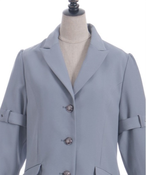 axes femme POETIQUE（アクシーズファムポエティック）の「ボンテージデザインジャケット（テーラードジャケット・レディース・ブラック/グレー・MEDIUM）」の19枚目の写真