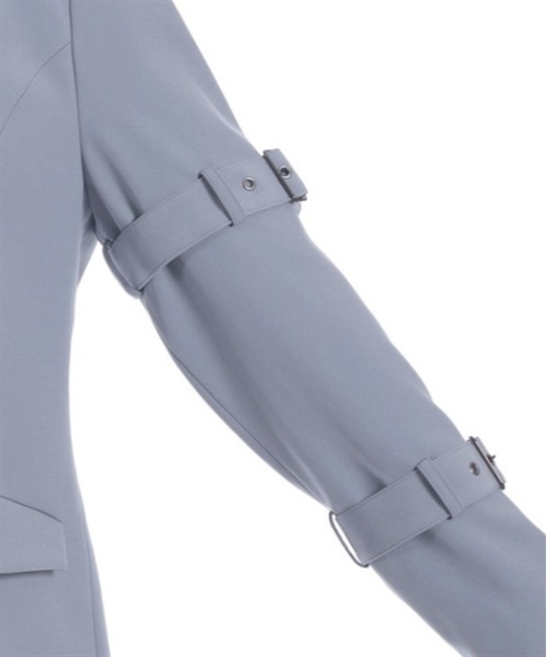 axes femme POETIQUE（アクシーズファムポエティック）の「ボンテージデザインジャケット（テーラードジャケット・レディース・ブラック/グレー・MEDIUM）」の15枚目の写真