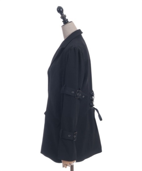 axes femme POETIQUE（アクシーズファムポエティック）の「ボンテージデザインジャケット（テーラードジャケット・レディース・ブラック/グレー・MEDIUM）」の11枚目の写真