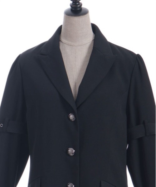 axes femme POETIQUE（アクシーズファムポエティック）の「ボンテージデザインジャケット（テーラードジャケット・レディース・ブラック/グレー・MEDIUM）」の9枚目の写真