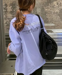 ビッグシルエットプリントロングTシャツ