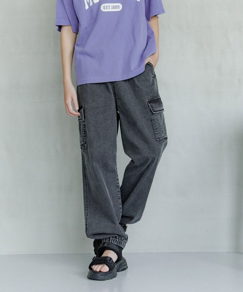 GLOBAL WORK(グローバルワーク)の「スゴラクCOOLカーゴパンツ/147336(カーゴパンツ・キッズ・ブルー/ブラック・130cm/140cm/150cm/160cm/170cm)」の7枚目の写真