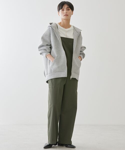 AMERICAN HOLIC(アメリカンホリック)の「ダンボールポンチZIPパーカー(パーカー・レディース・グレー系その他/グレイッシュベージュ/ブラック・M/L)」の8枚目の写真