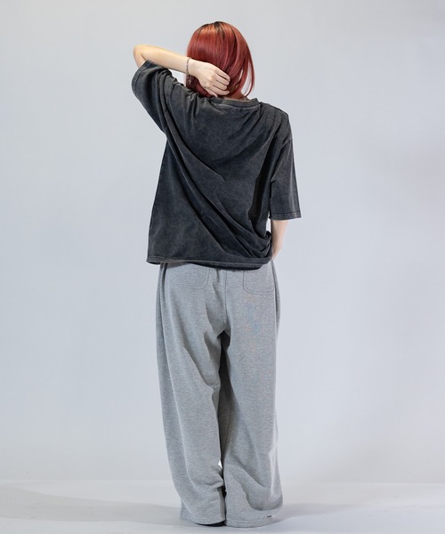 Naive magic(ナイーブマジック)の「【a】〔Naive Magic〕スノーウォッシュ フラワー/アブストラクト プリントTシャツ(Tシャツ/カットソー・メンズ・ブラック系1/ブラック系2・MEDIUM/LARGE)」の8枚目の写真