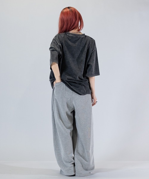 Naive magic(ナイーブマジック)の「【a】〔Naive Magic〕スノーウォッシュ フラワー/アブストラクト プリントTシャツ(Tシャツ/カットソー・メンズ・ブラック系1/ブラック系2・MEDIUM/LARGE)」の9枚目の写真