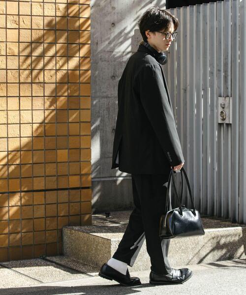 SENSE OF PLACE by URBAN RESEARCH(センスオブプレイスバイアーバンリサーチ)の「『セットアップ対応』 CARREMANストレートスラックス(その他パンツ・メンズ・ブラック/チャコールグレー・MEDIUM/LARGE)」の20枚目の写真