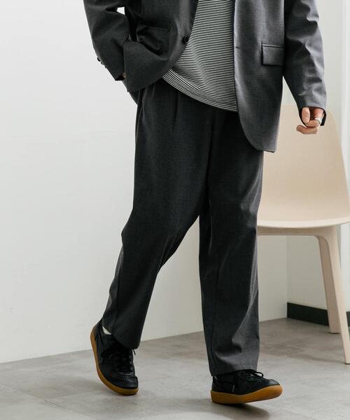 SENSE OF PLACE by URBAN RESEARCH(センスオブプレイスバイアーバンリサーチ)の「『セットアップ対応』 CARREMANストレートスラックス(その他パンツ・メンズ・ブラック/チャコールグレー・MEDIUM/LARGE)」の12枚目の写真