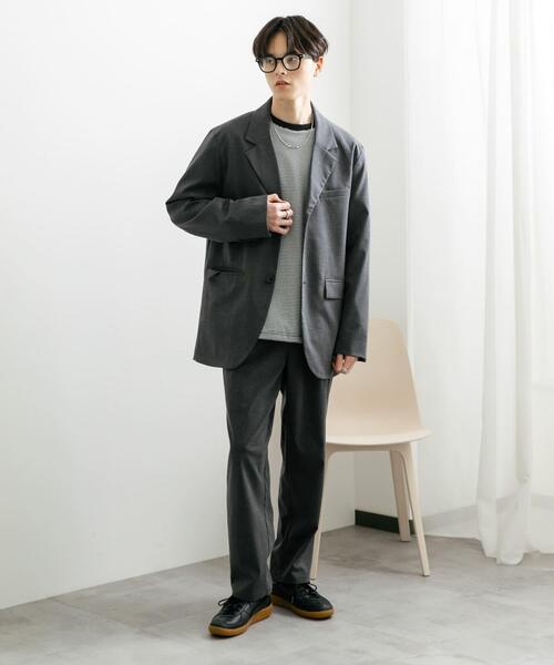 SENSE OF PLACE by URBAN RESEARCH(センスオブプレイスバイアーバンリサーチ)の「『セットアップ対応』 CARREMANストレートスラックス(その他パンツ・メンズ・ブラック/チャコールグレー・MEDIUM/LARGE)」の11枚目の写真