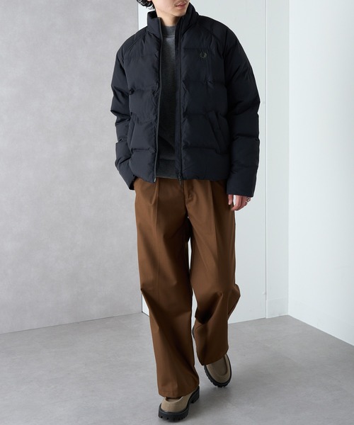 FRED PERRY(フレッドペリー)の「【FRED PERRY】RAGLAN SLEEVE PADDED JACKET ラグランスリーブ中綿ジャケット J1309(ダウンジャケット/コート・メンズ・ブラック・S/L/M)」の7枚目の写真