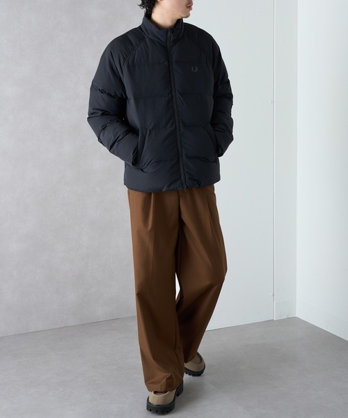 FRED PERRY(フレッドペリー)の「【FRED PERRY】RAGLAN SLEEVE PADDED JACKET ラグランスリーブ中綿ジャケット J1309(ダウンジャケット/コート・メンズ・ブラック・S/L/M)」の6枚目の写真