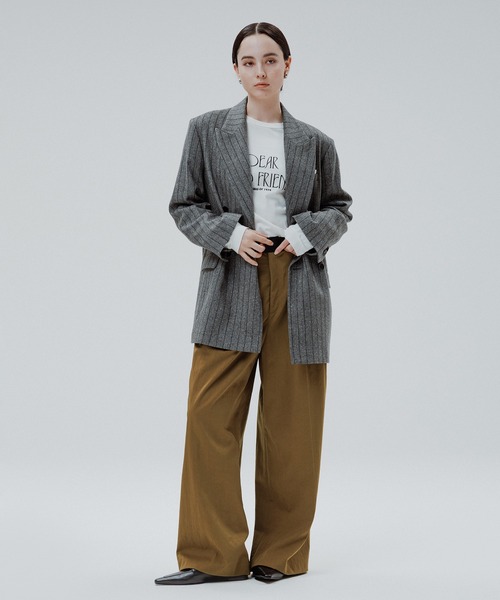 ADAM ET ROPE'（アダムエロペ）の「【EMOELLE】バイカラーベルトドレスパンツ（その他パンツ・レディース・ベージュ系その他/ブラウン/ピンク系その他2/ブラック系その他/グリーン系その他3/キャメル/グリーン系その他/ベージュ系その他2・38/36/34）」の16枚目の写真