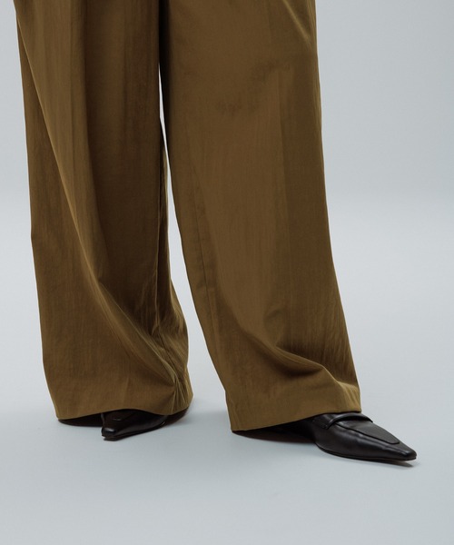 ADAM ET ROPE'（アダムエロペ）の「【EMOELLE】バイカラーベルトドレスパンツ（その他パンツ・レディース・ベージュ系その他/ブラウン/ピンク系その他2/ブラック系その他/グリーン系その他3/キャメル/グリーン系その他/ベージュ系その他2・38/36/34）」の17枚目の写真